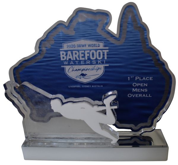 Custom - Acrylic Barefoot Waterski Trophy