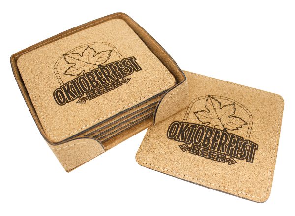 Cork Coaster Set