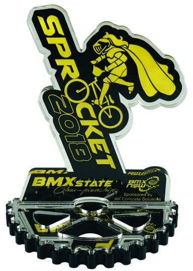 Custom- Acrylic BMX Sprocket base